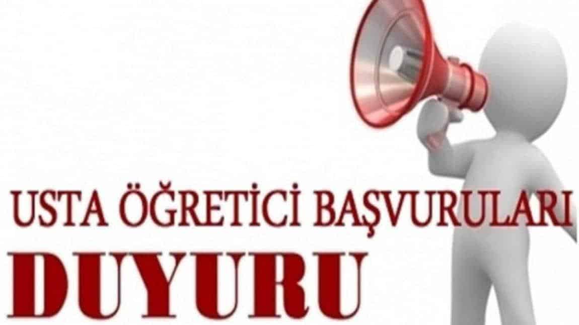 ÜCRETLİ USTA ÖĞRETİCİ BAŞVURULARI
